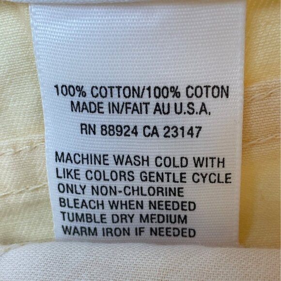 Talbots Womens Orange High-Rise Straight-Leg Cotton Pants Size 6 - New - Picture 6 of 8